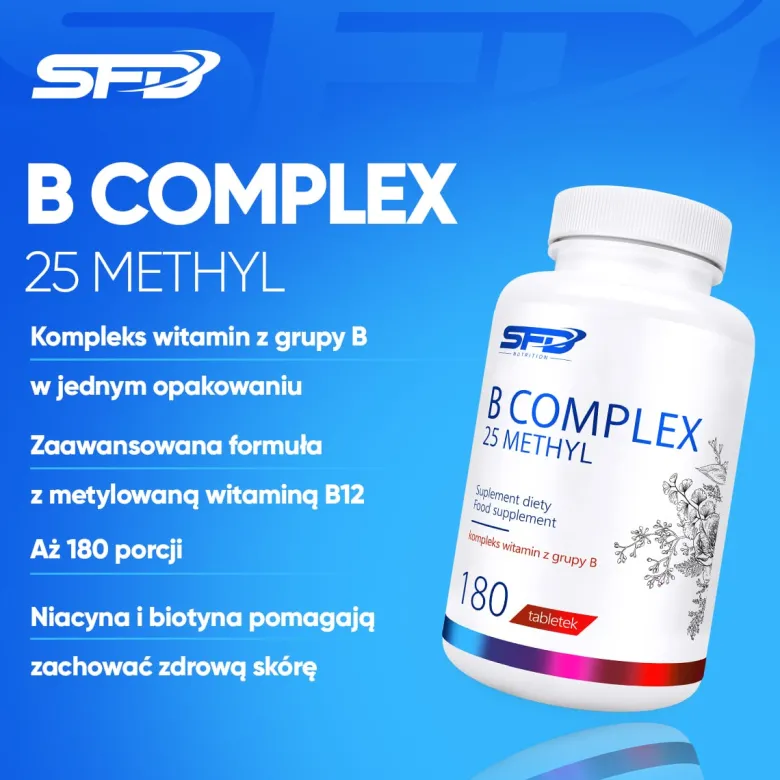 B Complex 25 Methyl 180 tabletek