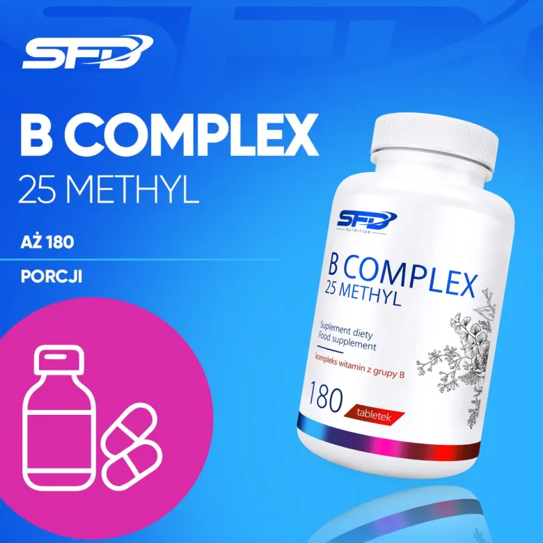 B Complex 25 Methyl 180 tabletek