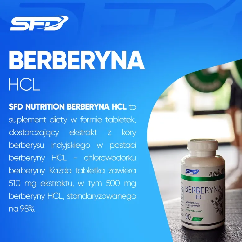 Berberyna HCL 98% 500 mg 90 tabletek