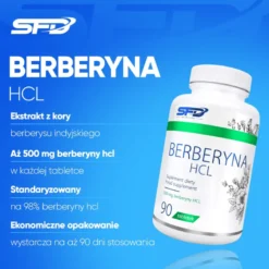 Berberyna HCL 98% 500 mg 90 tabletek