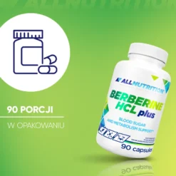 Berberyna Hcl Plus 10 mg (Berberine Hcl Plus) 90 kapsułek