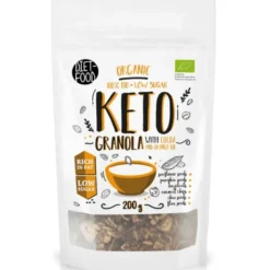 Bio keto granola kakao z olejkiem pomarańczowym 200g