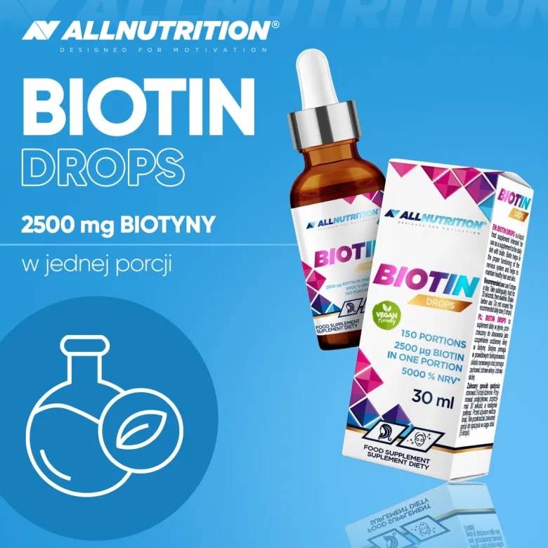 Biotyna krople (Biotin Drops) 30ml