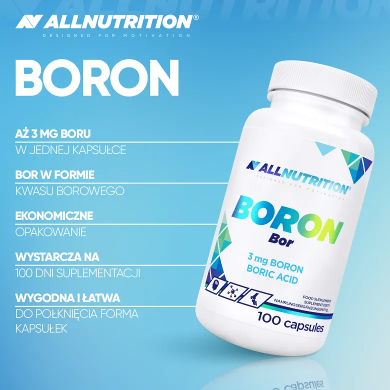 Bor (Boron) 100 kapsułek