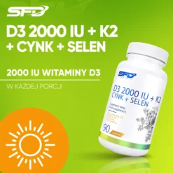 D3 2000 IU+K2+Cynk+Selen 90 tabletek