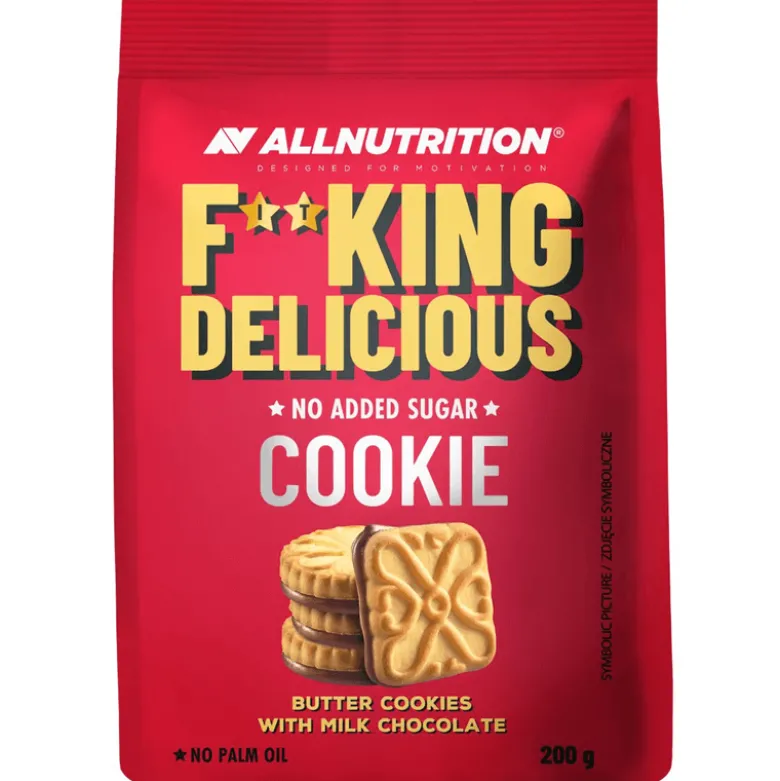 Fitking Delicious Cookie Butter Cookies With Milk Chocolate 200g