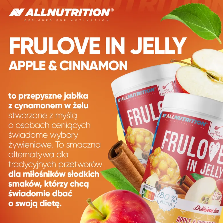 FRULOVE In Jelly Apple & Cinnamon (Jabłko - Cynamon) 1000g
