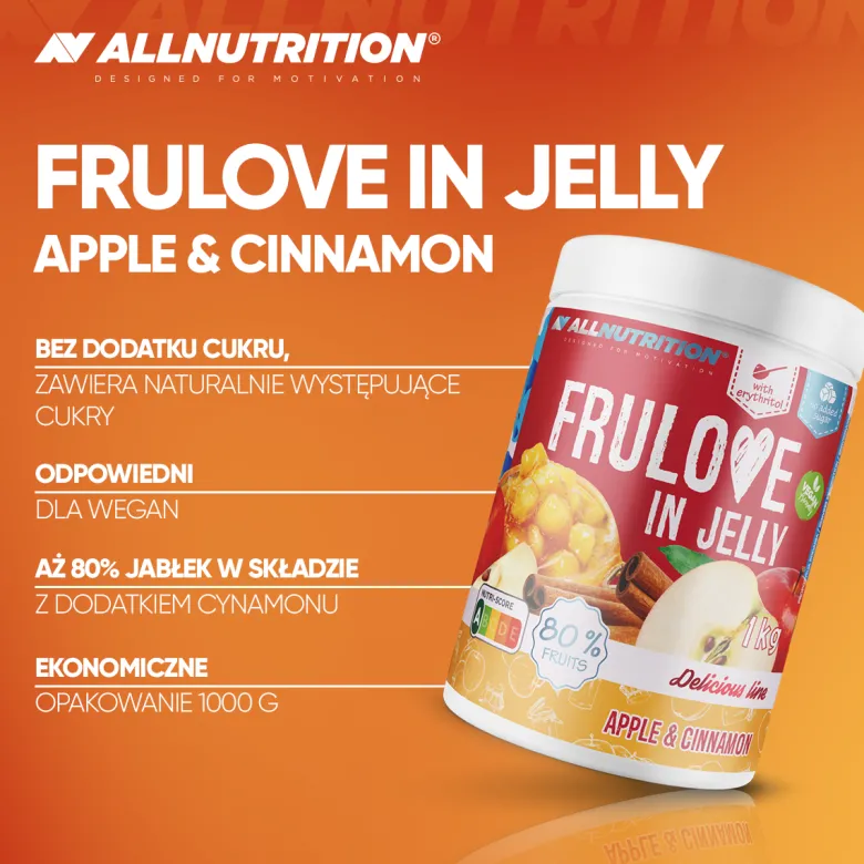 FRULOVE In Jelly Apple & Cinnamon (Jabłko - Cynamon) 1000g