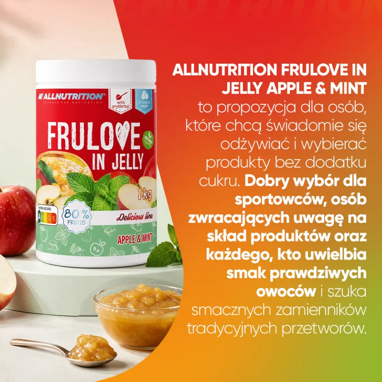 FRULOVE In Jelly Apple & Mint (Jabłko Mięta) 1000 g