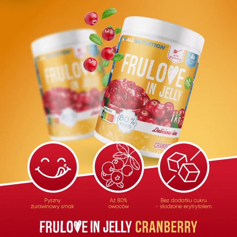 FRULOVE In Jelly Cranberry (Żurawina) 1000g