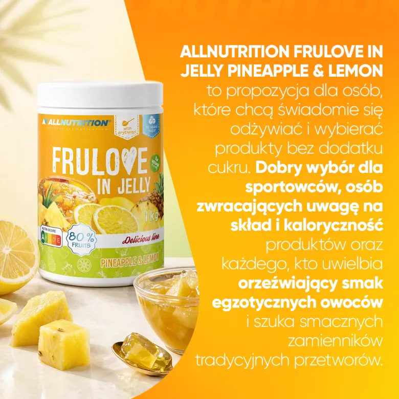 FRULOVE In Jelly Pineapple & Lemon (Ananas Cytryna) 1000 g