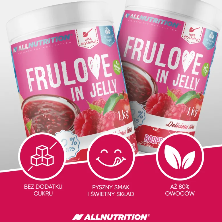 FRULOVE In Jelly Raspberry & Apple (Malina - Jabłko) 1000g