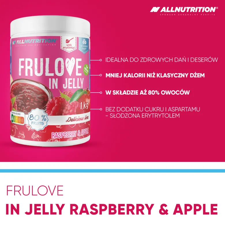 FRULOVE In Jelly Raspberry & Apple (Malina - Jabłko) 1000g