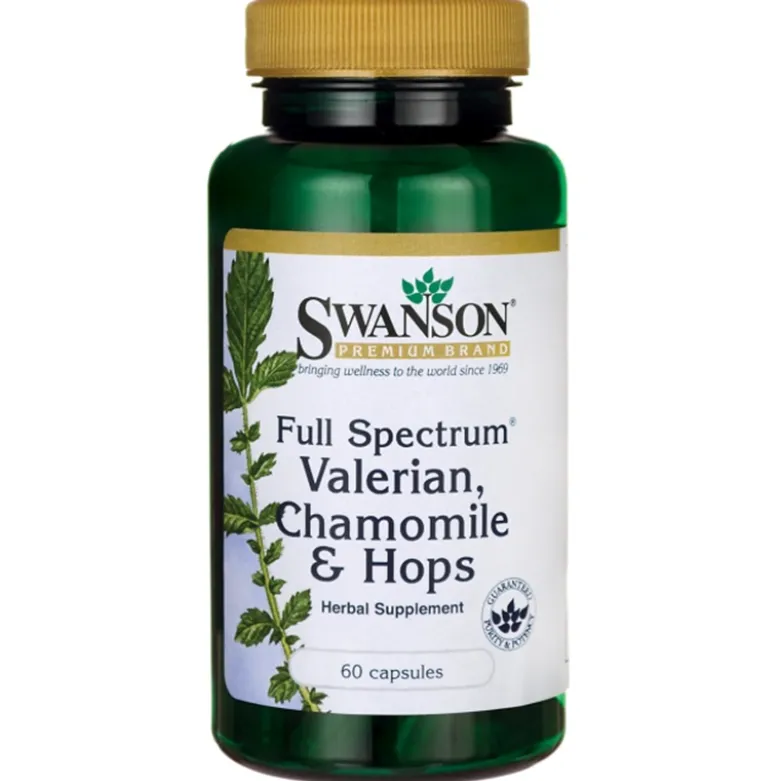 Full Spectrum Valerian, Chamomile & Hops 60caps