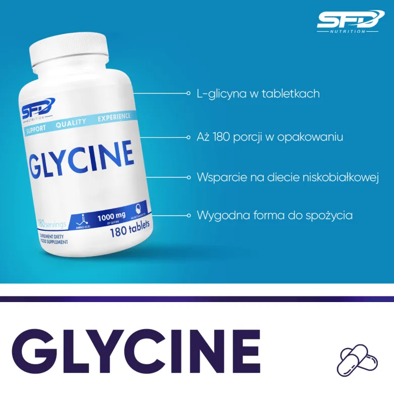 Glicyna (Glycine) 180 tabletek