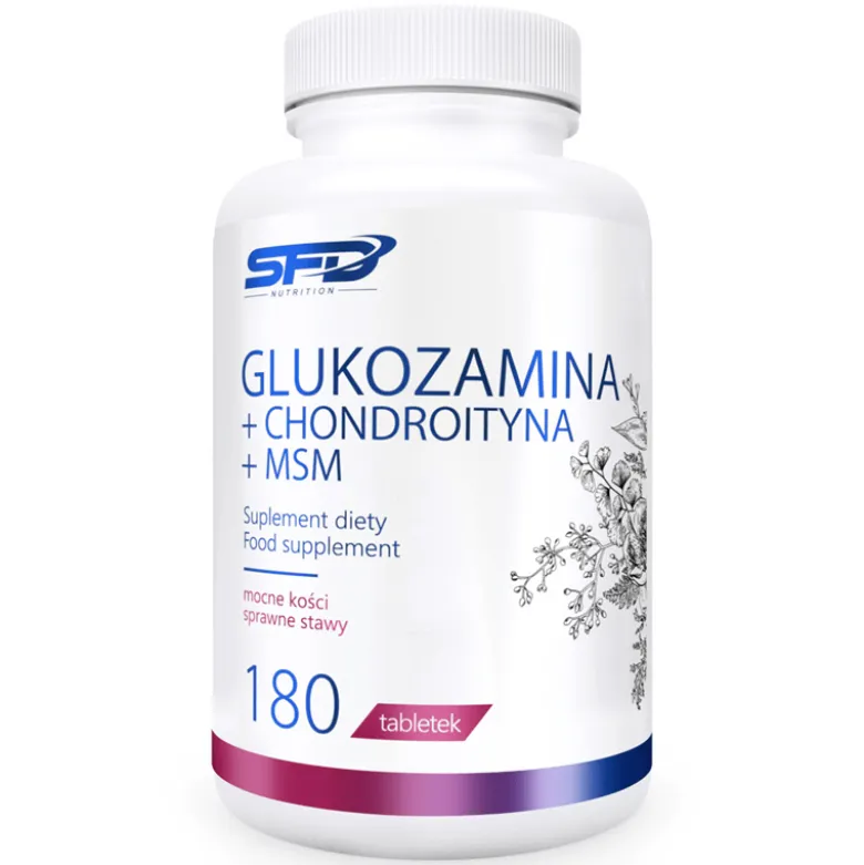 GLUKOZAMINA + CHONDROITYNA + MSM 180 tabletek