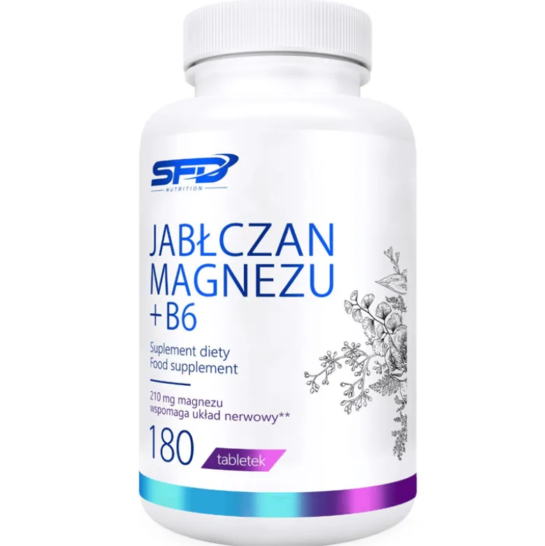 Jabłczan Magnezu + B6 180 tabletek