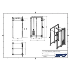 Klatka treningowa Power Rack SFD W3 1 szt.