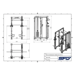 Klatka treningowa Power Rack SFD W5 1 szt.