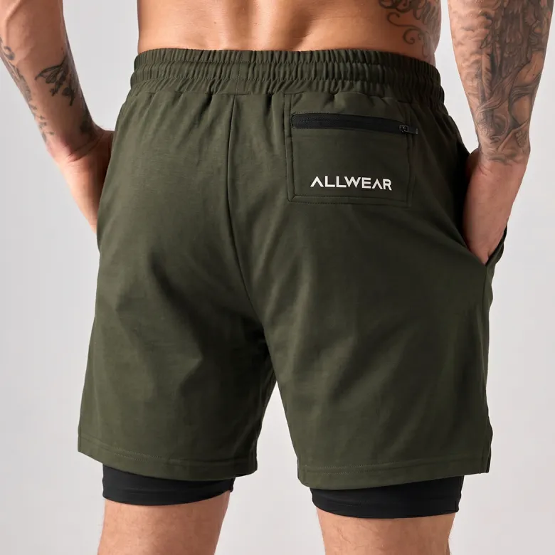 Knit Spodenki 2w1 Khaki 1 szt.