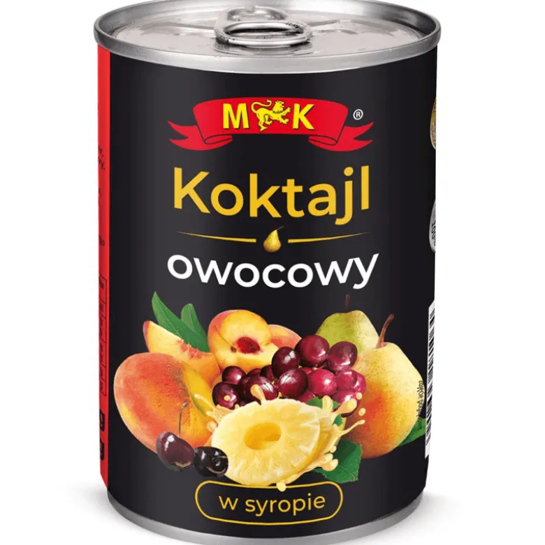 Koktajl owocowy w syropie 410g