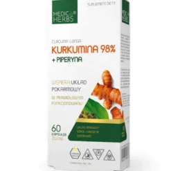 Kurkumina 98% + Piperyna 60 kapsułek