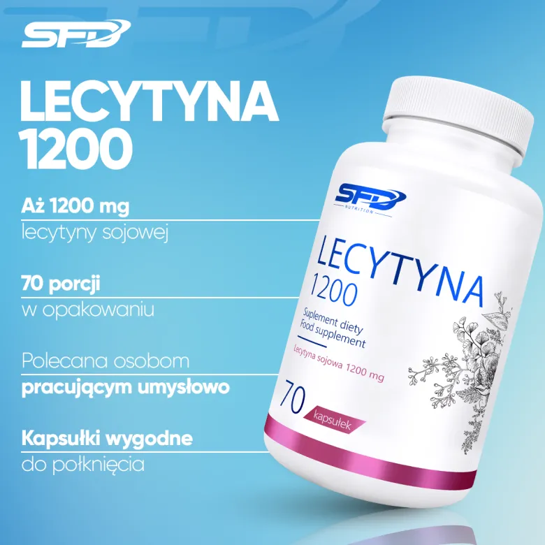 Lecytyna 1200 70 kapsułek