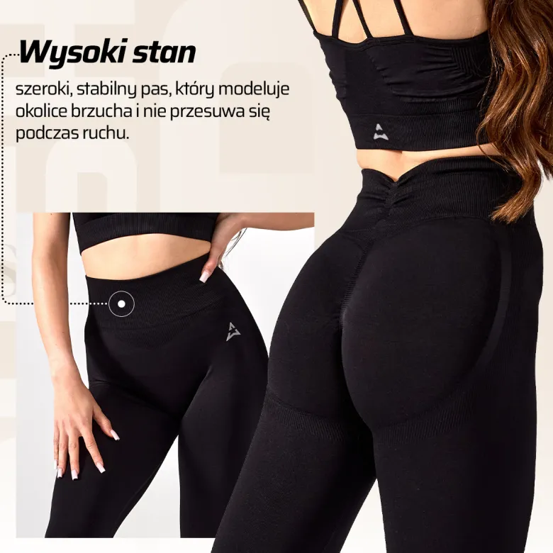 Legginsy Push Up V Back Black 1 szt.