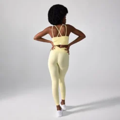 Legginsy Push Up V Back Butter Yellow 1 szt.