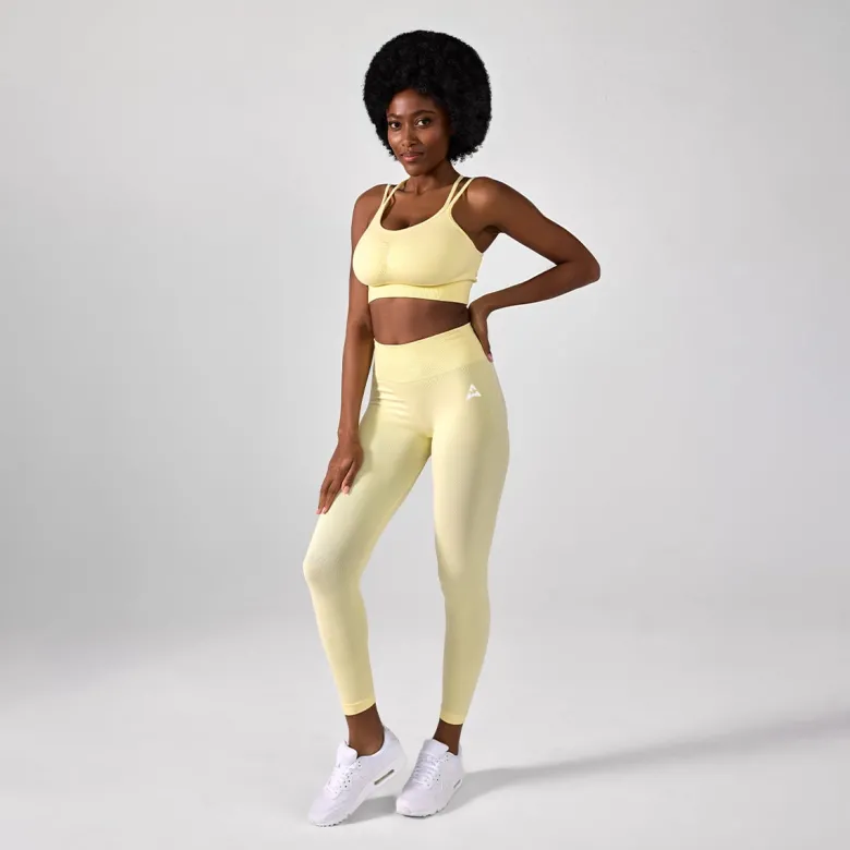 Legginsy Push Up V Back Butter Yellow 1 szt.