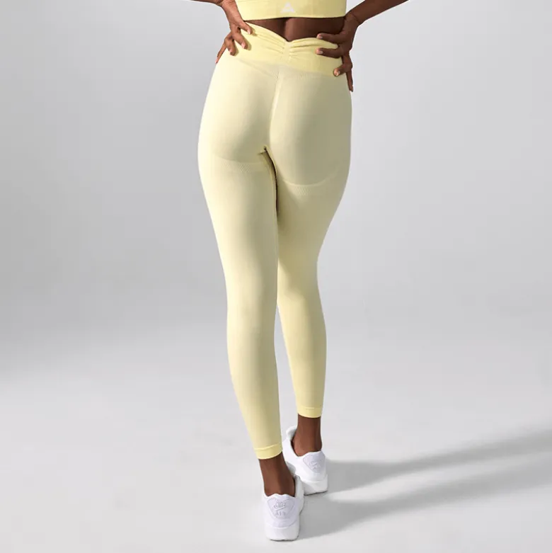 Legginsy Push Up V Back Butter Yellow 1 szt.