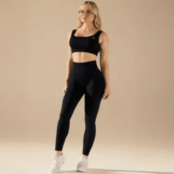 Legginsy + Top BASIC BLACK zestaw