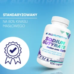 Maślan Sodu Forte 1200 mg (Sodium Butyrate Forte) 100 kapsułek
