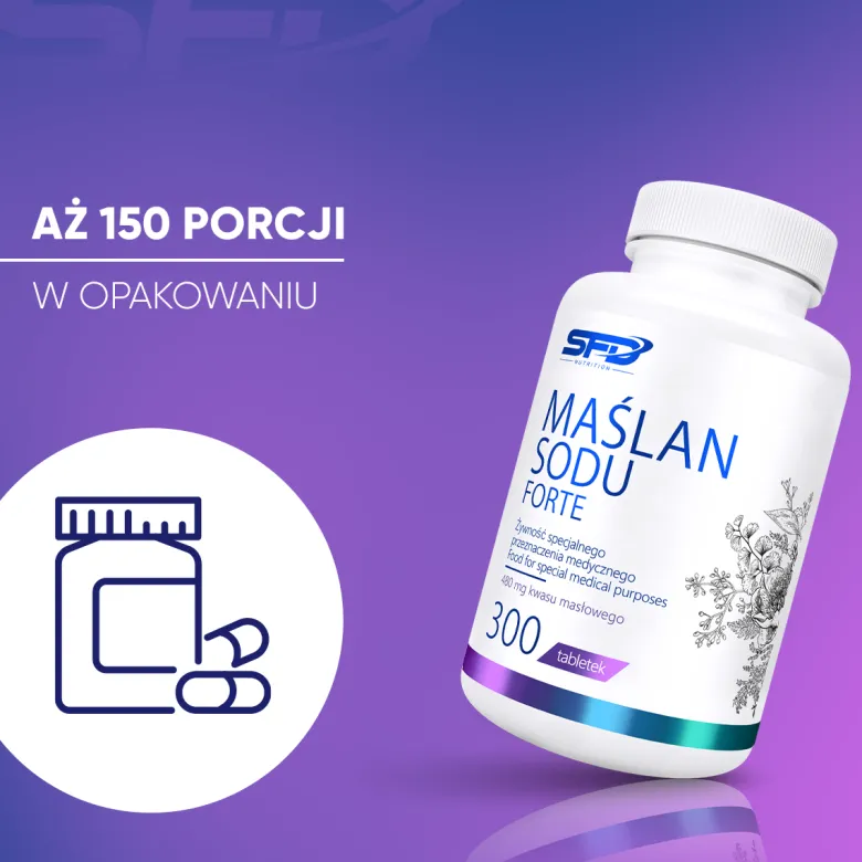 Maślan Sodu Forte 600 mg 300 tabletek