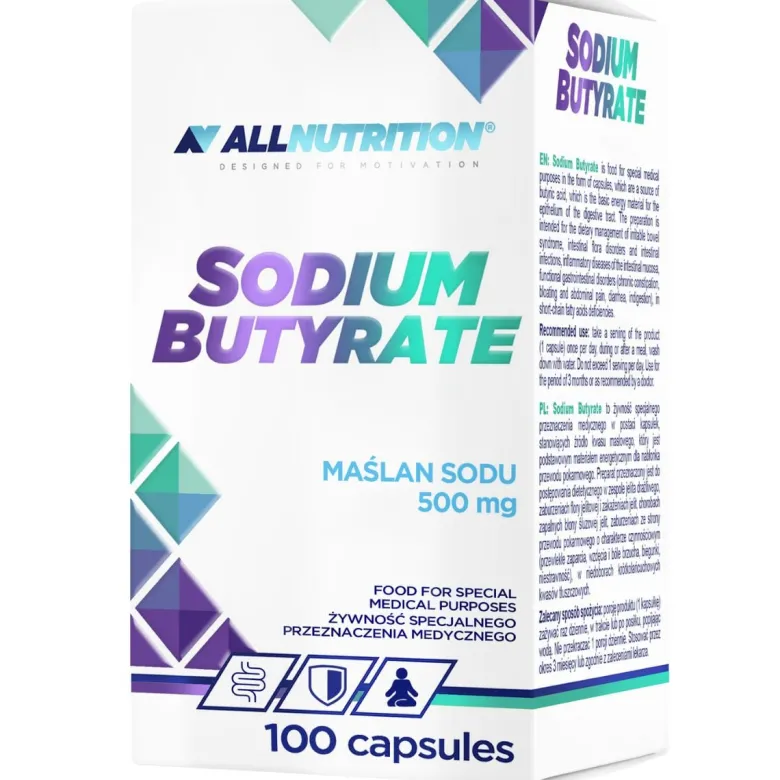 Maślan Sodu (Sodium Butyrate) 100 kapsułek