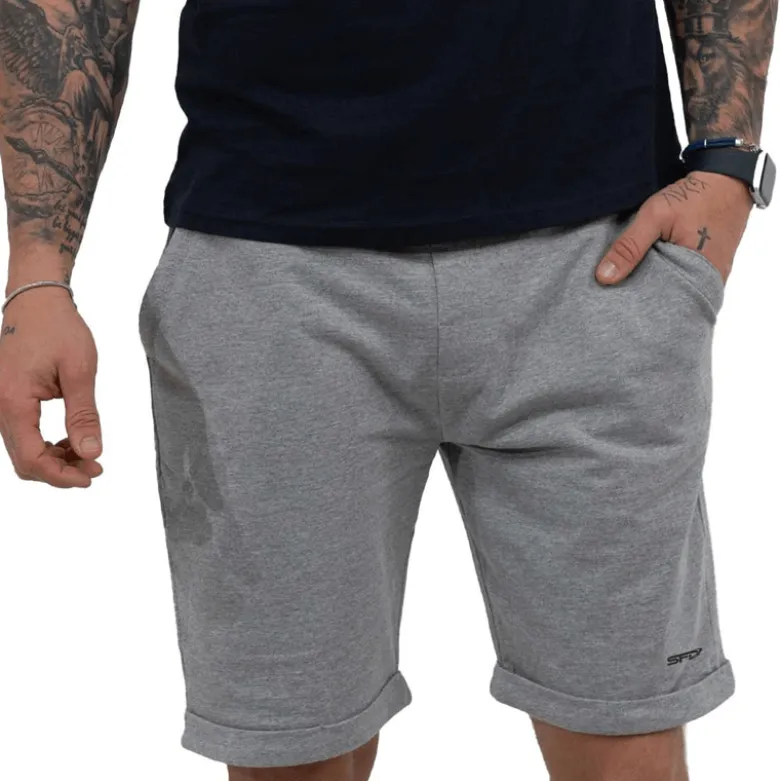 Man's Shorts Zip Pockets Grey 1szt