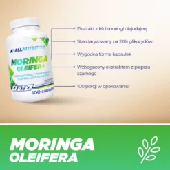 Moringa Olejodajna (Moringa Oleifera) 100 kapsułek