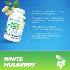 Morwa Biała (White Mulberry) 180 kapsułek
