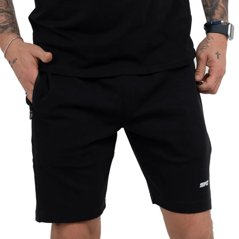 Męskie Shorty Zip Pockets Black 1szt