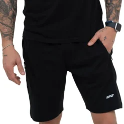Męskie Shorty Zip Pockets Black 1szt