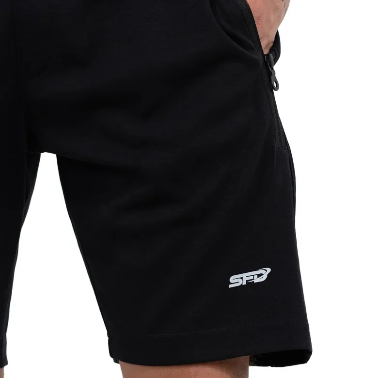Męskie Shorty Zip Pockets Black 1szt