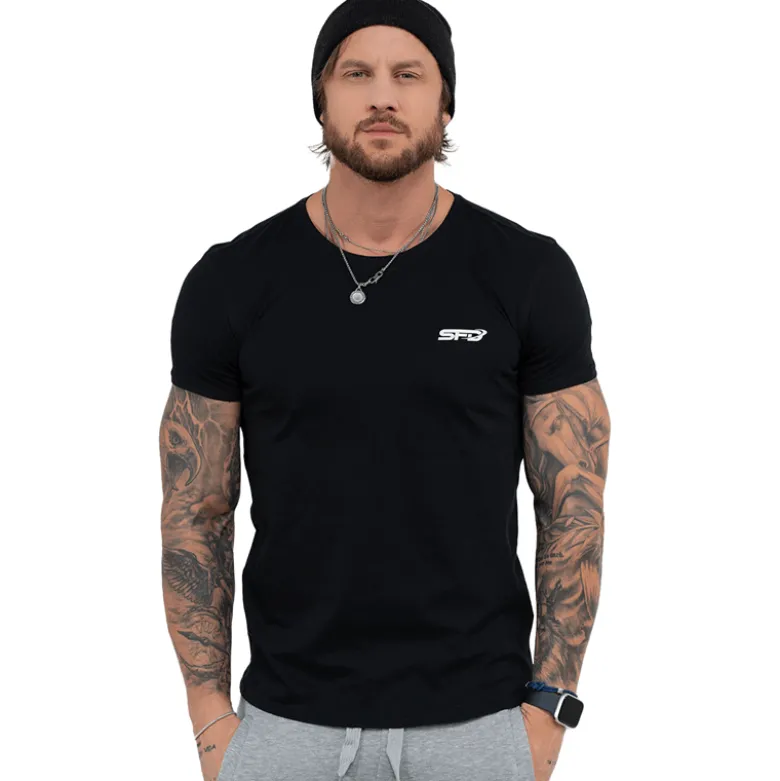 Męski T-SHIRT Premium Black 1szt