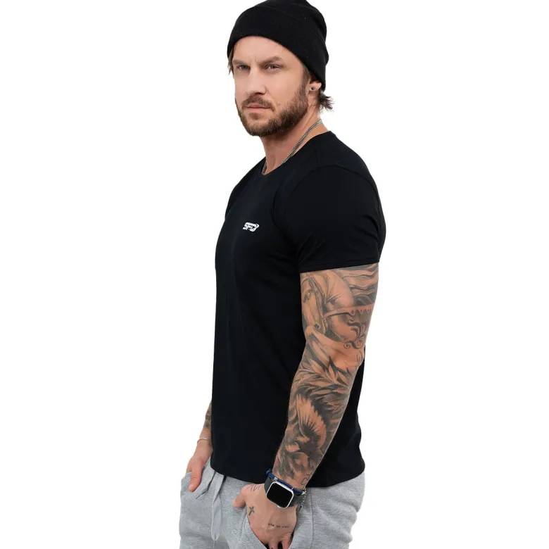 Męski T-SHIRT Premium Black 1szt