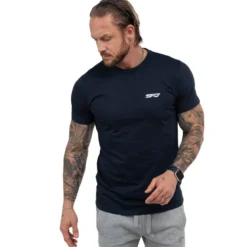 Męski T-SHIRT Premium Navy Blue 1szt