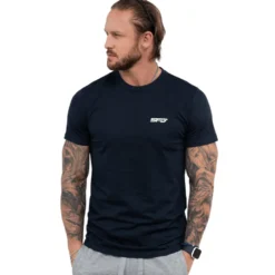 Męski T-SHIRT Premium Navy Blue 1szt