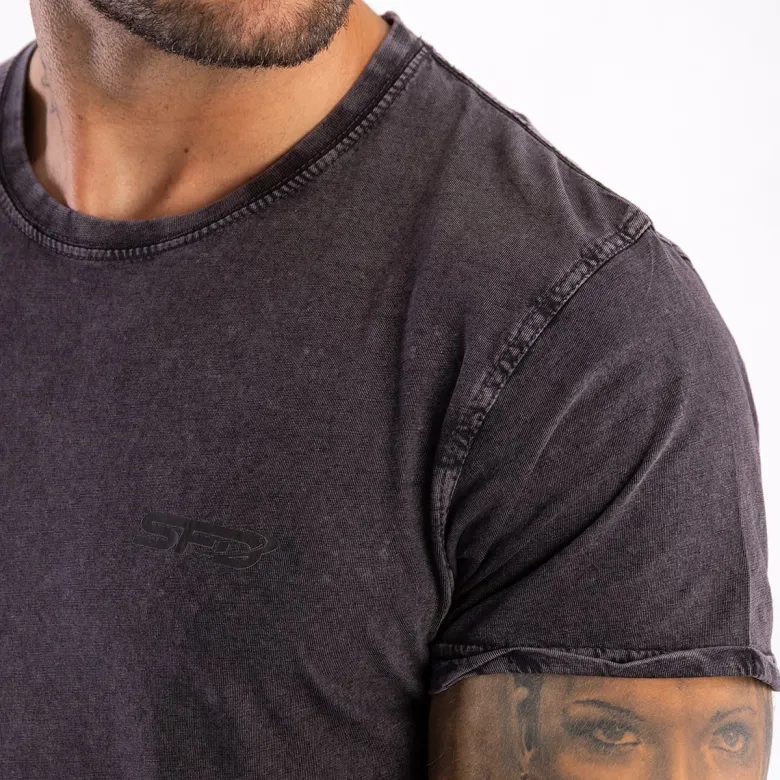 Męski T-SHIRT Rubbed Black 1szt