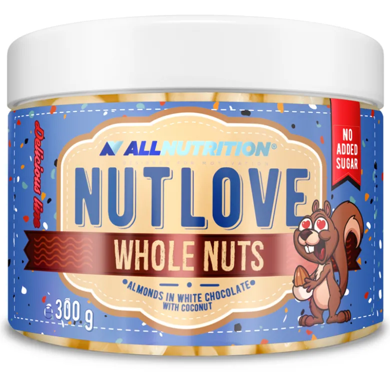 Nutlove Wholenuts - Migdały W Białej Czekoladzie Z Kokosem 300g