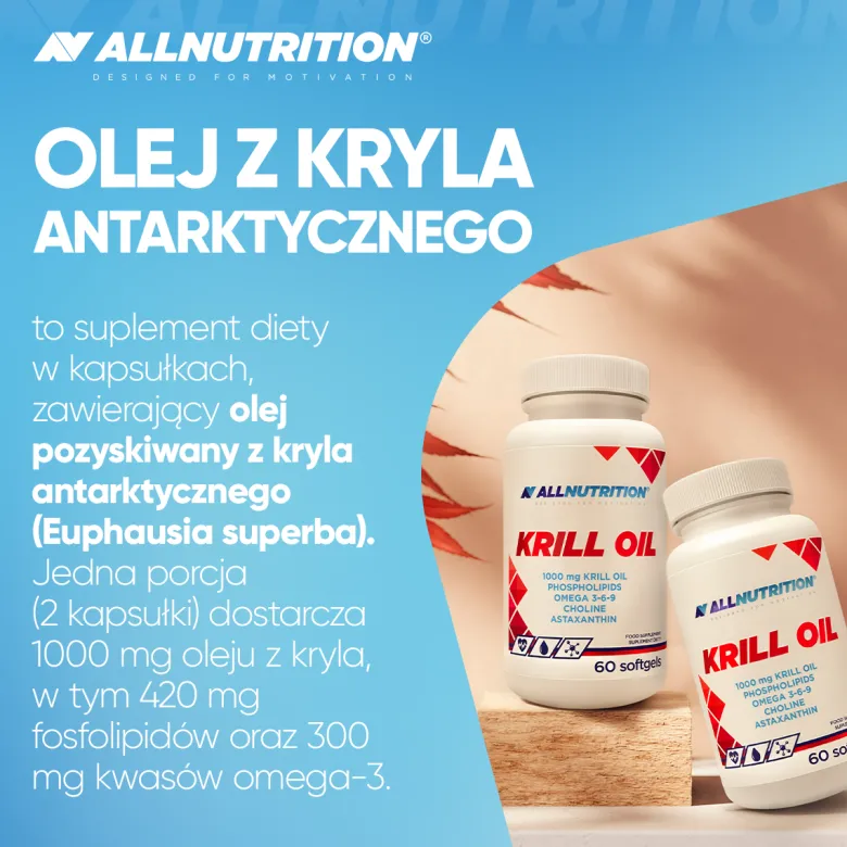 Olej z kryla antarktycznego (Krill Oil) 60 kapsułek