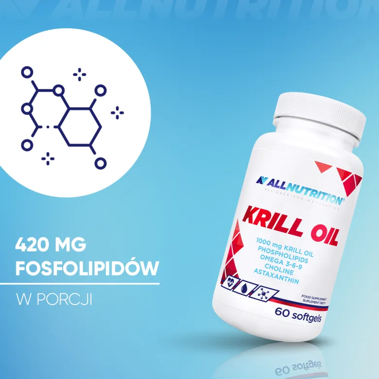 Olej z kryla antarktycznego (Krill Oil) 60 kapsułek