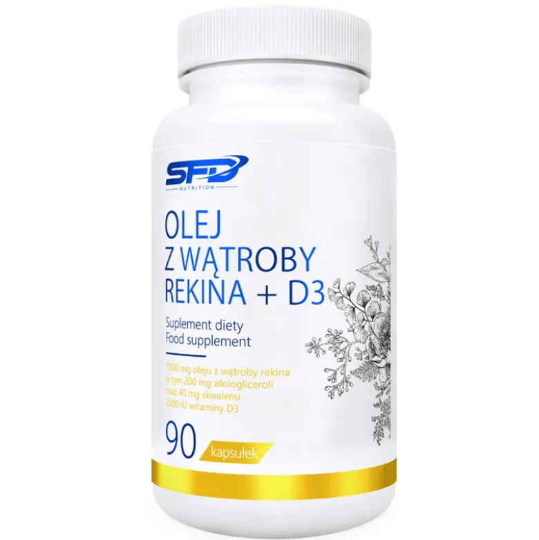 Olej Z Wątroby Rekina + D3 90 kapsułek